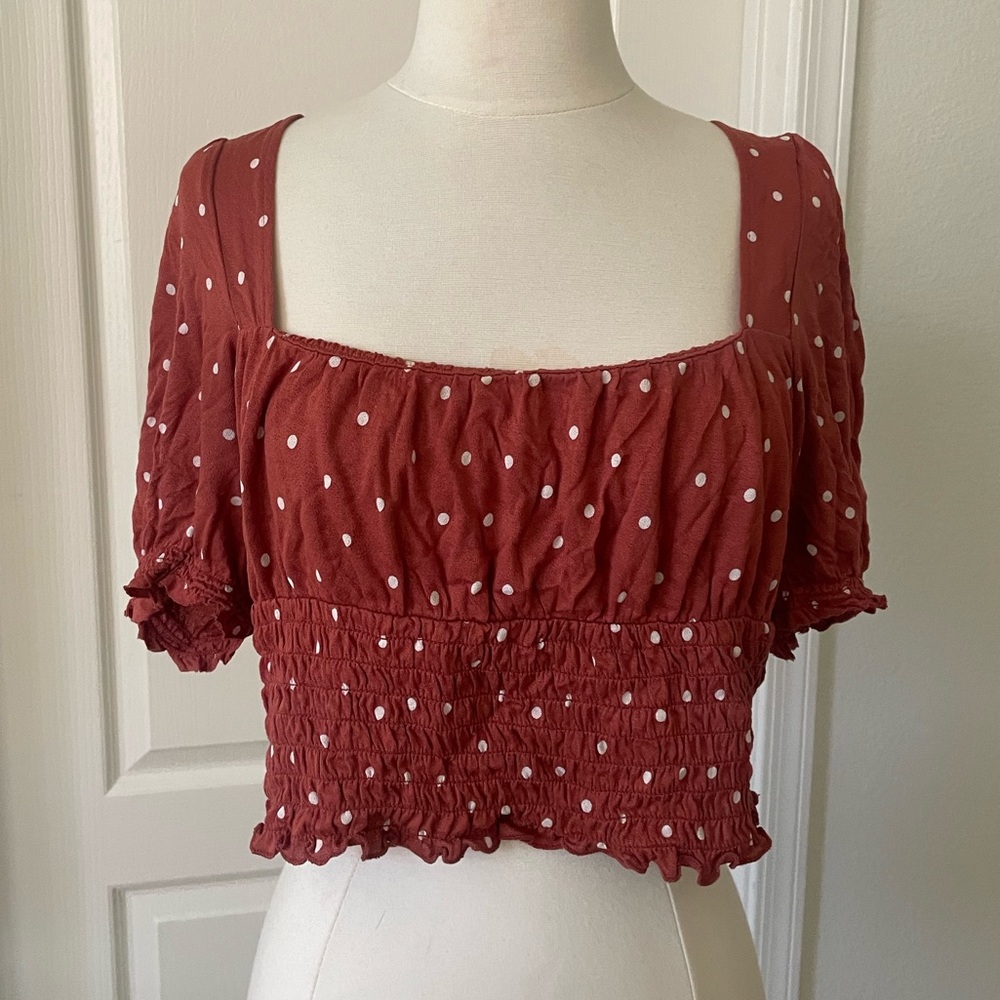 Polka Dot Crop Top